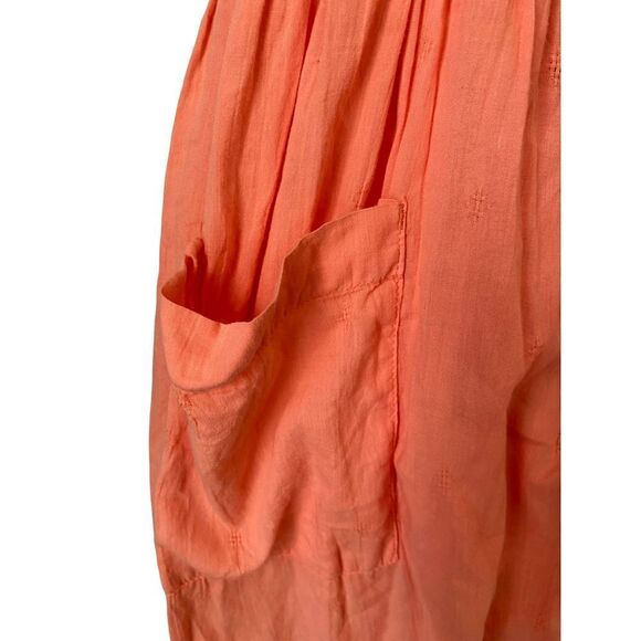Gramicci woman’s sleeveless rauched button down dress w/ pockets size small - Picture 5 of 8